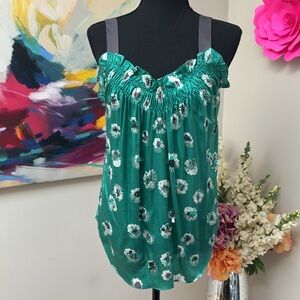 Rebecca Taylor Teal Top with sequins